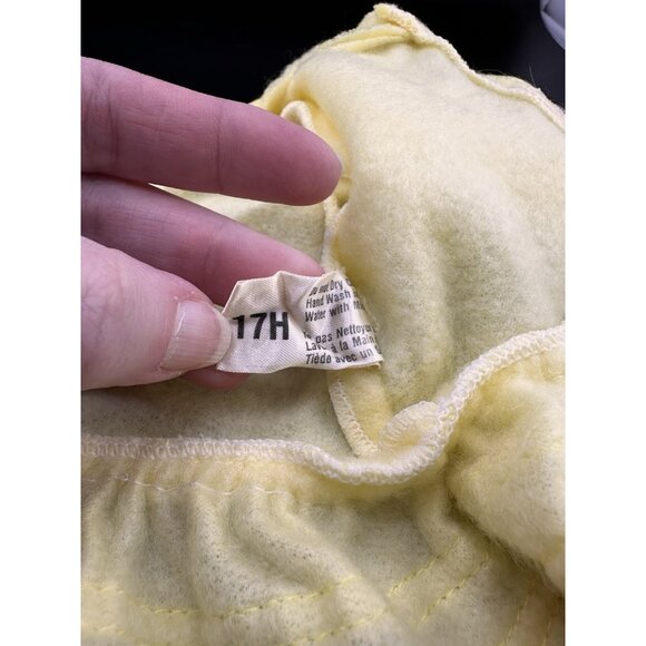 Cabbage Patch Kids Yellow HEART Shirt Dress Vtg 1983 Original Fleece Coleco Vtg - Picture 12 of 13